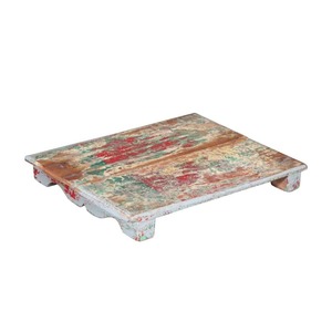 Bar Cart Collection: Rustic Painted Wooden Tray