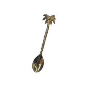 Bar Cart Collection: Brass Palm Tree Spoon – 15cm