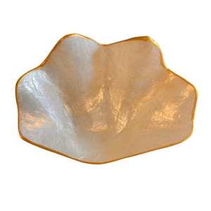 Bar Cart Collection: Crushed Shell Mini Clam Bowl