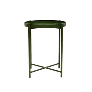 Green Round Side Table