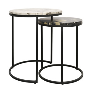 Furniture: Terra Nesting Table – Dual Marble