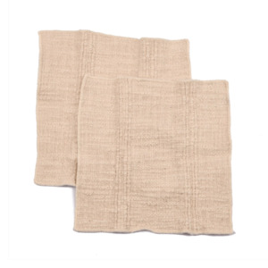 Towels: Woven Natural Dish Cloths Set of 2