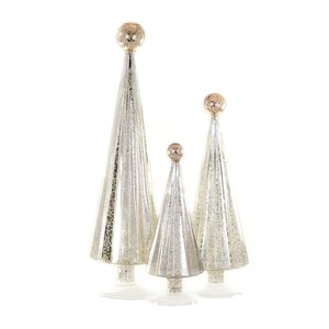Christmas Decorations: Pleated Tree Gold & Silver Set
