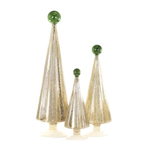Pleated Tree Gold & Green Set