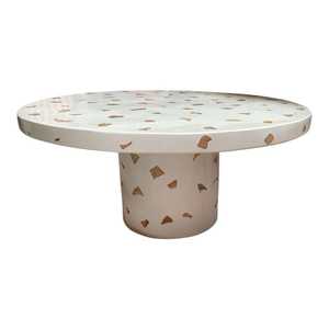 Coffee Tables: Round Terrazzo Coffee Table