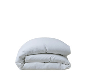 Bedlinen: Ravello Linen Duvet Cover Queen White