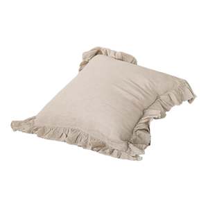 Bedlinen: Kristine Sable European Linen Pillowcase