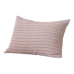 Bedlinen: Basix Stripe Rosa/Floss Linen Pillowcase