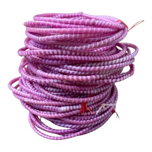 Bracelets: Mauve Flipflop Bracelets - Set of 8.