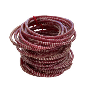 Bracelets: Purples Flipflop Bracelets - Set of 6