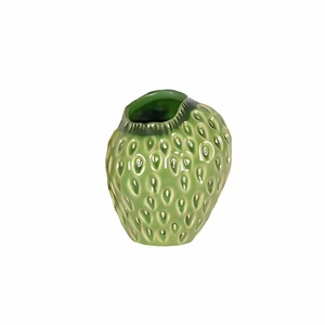 Green Strawberry 11cm Vase