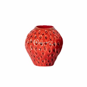 Red Strawberry 11cm Vase