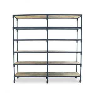 Cabinets: Industrial Metal Shelf