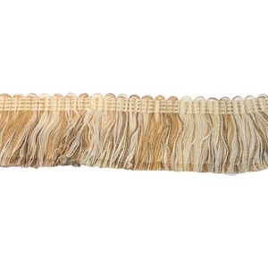 Ivory Biscuit Ruche Fringe