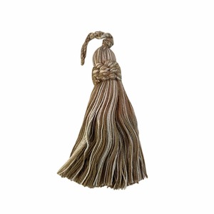 Tassels: Cushion Tassel in White and Beige