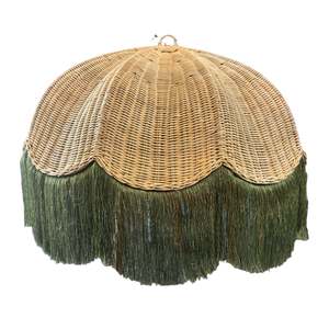 Tassels: Rattan Tassel Pendant Lampshade