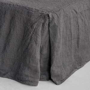 Bedroom: Basix Tempest Linen Bed Skirt