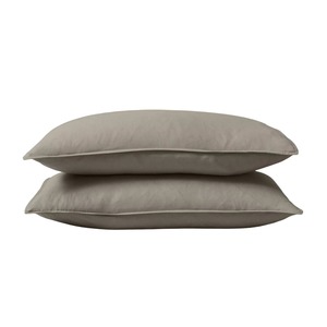 Ravello Linen Standard Pillowcase Pair Pebble