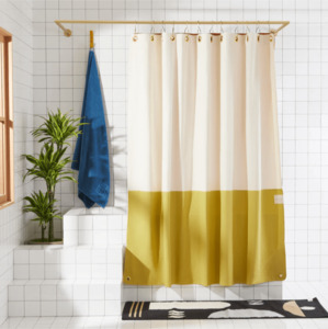 Shower Curtains: Orient Hesse Canvas Shower Curtain