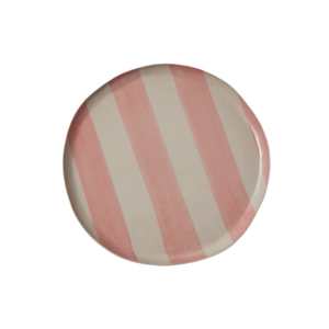 Jones Co: Cabana Stripe Pink Platter