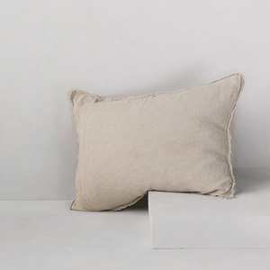 Hale Mercantile Luxury Linen: Flocca Sable Linen Pillowcase