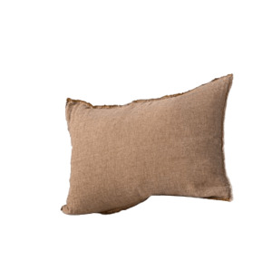 Hale Mercantile Luxury Linen: Flocca Brun Linen Pillowcase