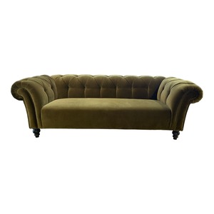 New Zealand Made Sofas: Arthur Olive 3 Seater Chesterfield Sofa