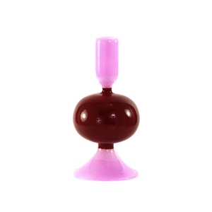 Vermilion Pink Bubble Candle Holder