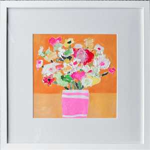 Colour Focus Pink: 'Orange Zing' Framed Painting