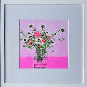 Colour Focus Pink: 'I Pink I Love You' Framed Painting