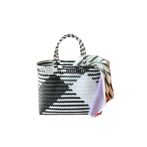 Recycle Woven Bags: Woven Shopper Bag – Liquorice