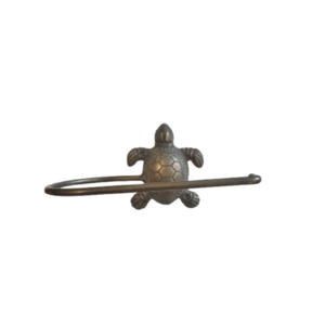 Brass Turtle Toilet Roll Holder