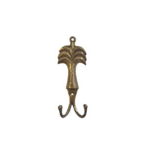 Brass Double Palm Tree Hook