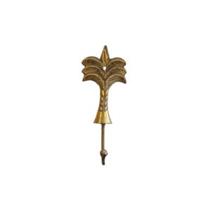 Brass Accessories: Large Brass Palm Tree Hook