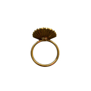 Brass Scallop Shell Napkin Ring