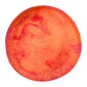Super Large Resin Swirl Platter Persimmon