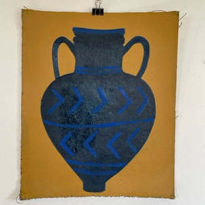 Blue Vessel III – Original Oil on Canvas (2025)