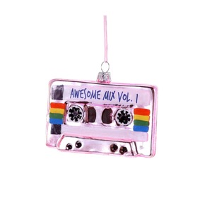 Christmas Decorations: Awesome Pink Mixtape Bauble