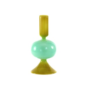 Aqua Moss Bubble Candle Holder
