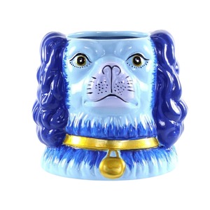 Staffordshire Dog Blue Vase
