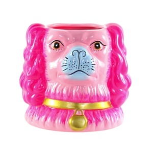 Vases And Planters: Staffordshire Dog Pink Vase