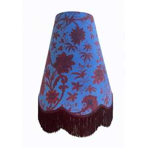 Lighting: Indienne Lapis Blue 17" Pendant Lampshade