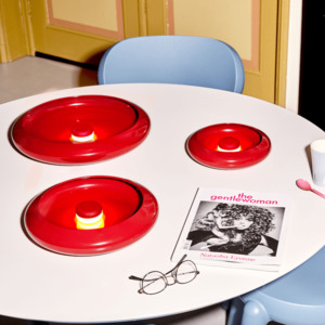 Lighting: Oloha Medium Lobby Red Lamp PRE ORDER