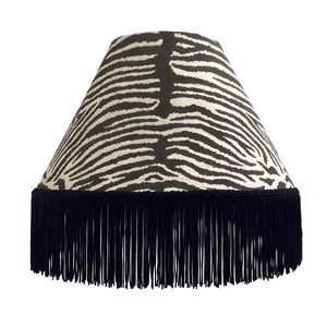Equus Zebra 12" Fringed Cone Lampshade