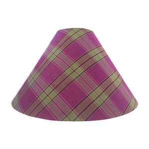 Ralph Lauren: Samburu Plaid Fuchsia 17" Cone Lampshade