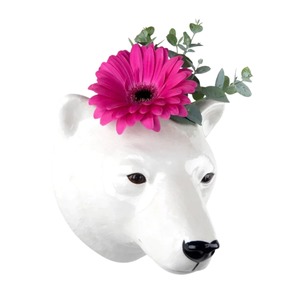 Quail Ceramics: Polar Bear Wall Vase