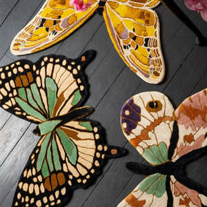 A Kaleidoscope of Papillons Hand Tufted Rugs PRE ORDER