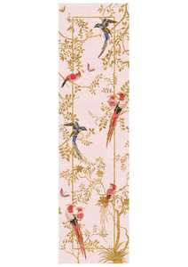 Wendy Morrison Rugs: Jardin De Orient Pink & Gold 274x76cm Hand Tufted Runner Rug