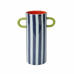 Dinnerware: Griffe Blue Stripe Tall Vase
