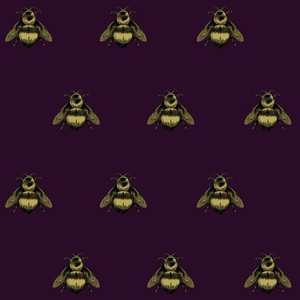 Upholstery Fabrics: Napoleon Bee Velvet Fabric PRE ORDER